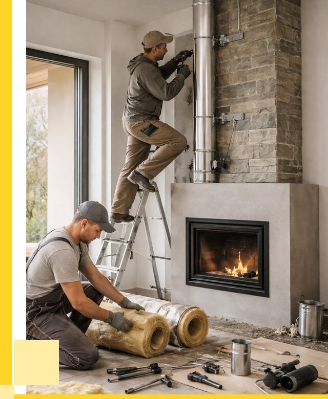 Монтаж дымоходов для каминов в Тольятти от 15513 р. ЭриданТля