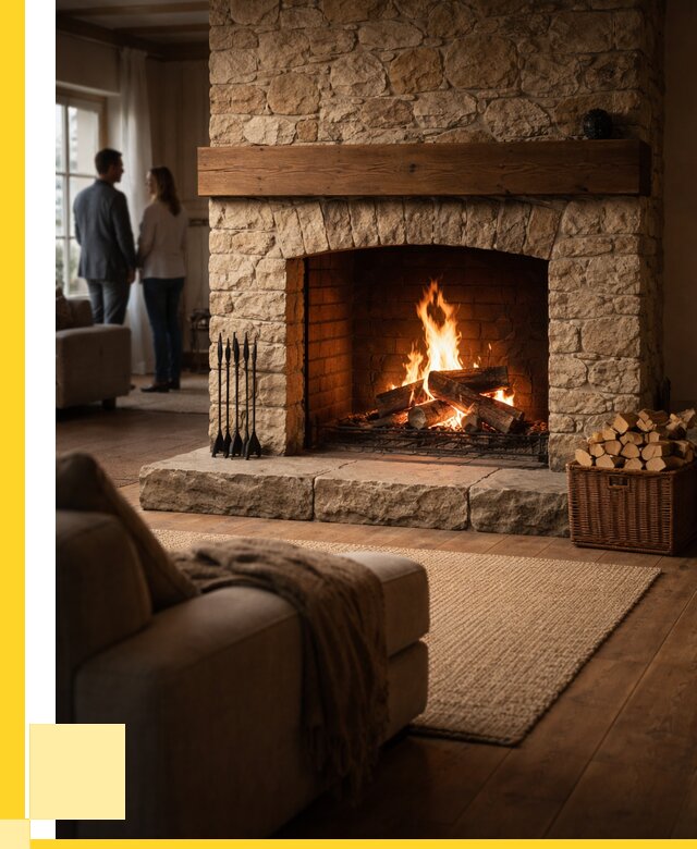 Открытые камины под ключ в Тольятти от 155130 р. ЭриданТля