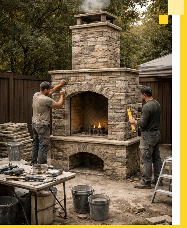 Проектирование и установка уличных каминов в Тольятти