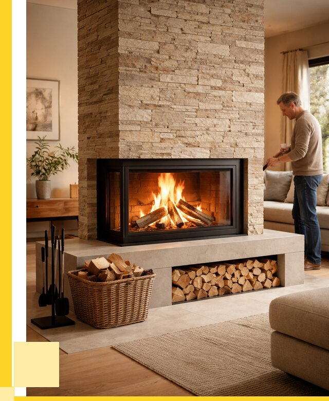 Дровяной камин под ключ в Тольятти от 206840 р. | ЭриданТля