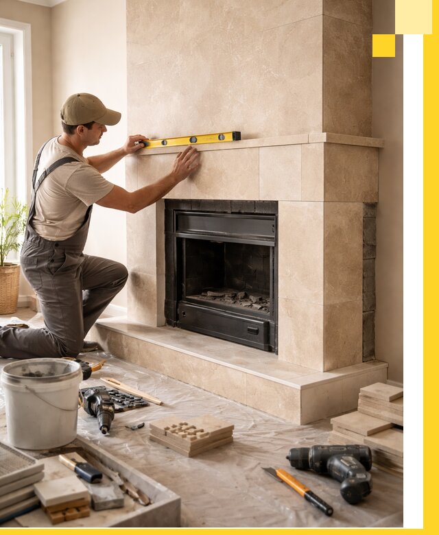 Установка и монтаж каминов в частном доме под ключ в Тольятти