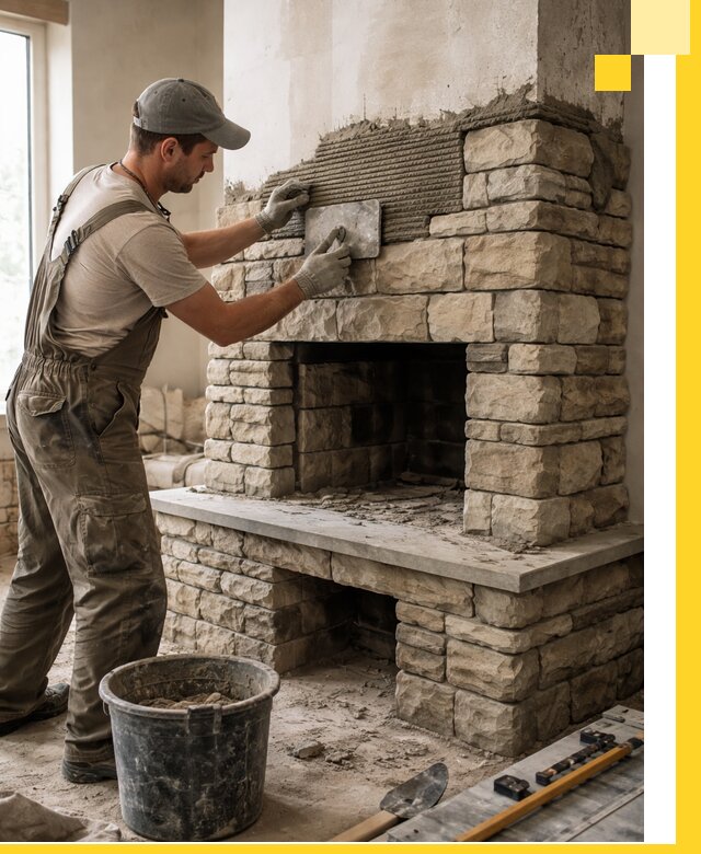 Строительство каминов под ключ в Тольятти от проектирования до монтажа