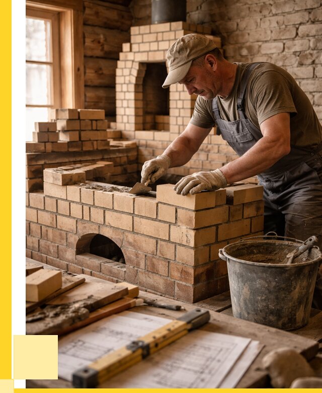 Кладка печей из кирпича в Тольятти цены от 31026 р. - ЭриданТля