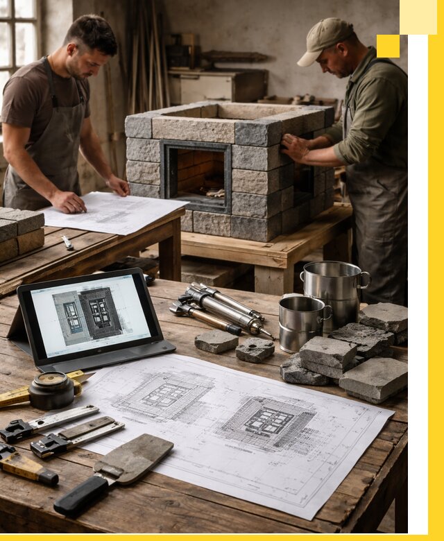 Разработка проектов печей с согласованием и монтажом в Тольятти