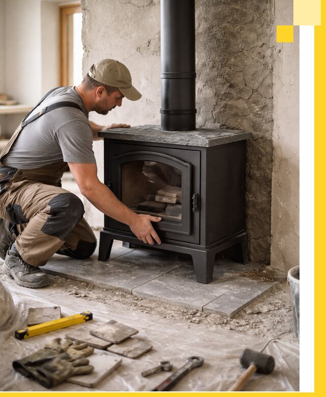 Профессиональный монтаж печей и каминов в Тольятти под ключ