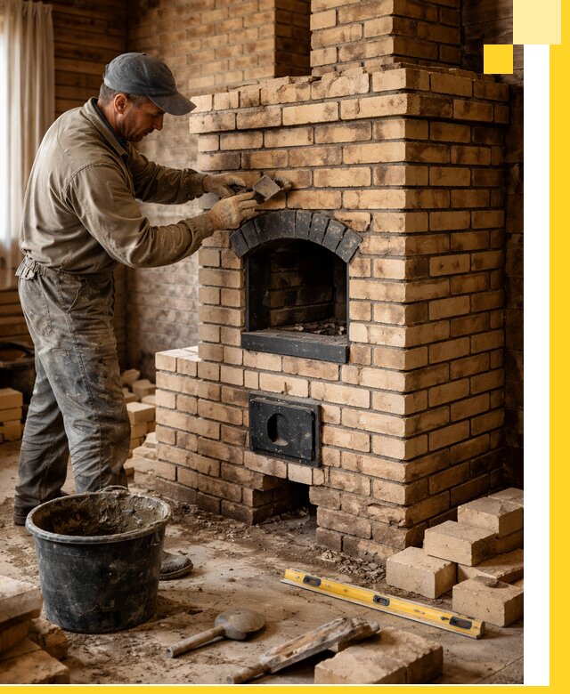 Кирпичные печи под ключ в Тольятти: проектирование и кладка
