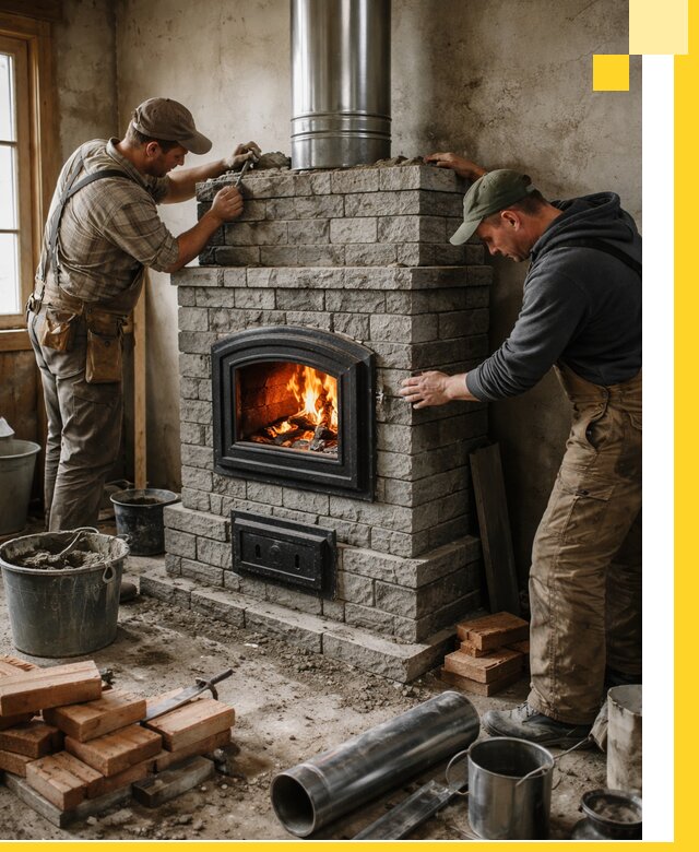 Производство, поставка и монтаж дровяных печей в Тольятти