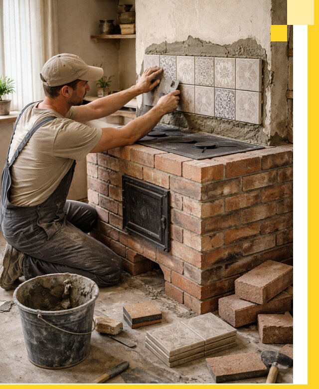 Печи с плитой на заказ монтаж гарантия и сервис в Тольятти