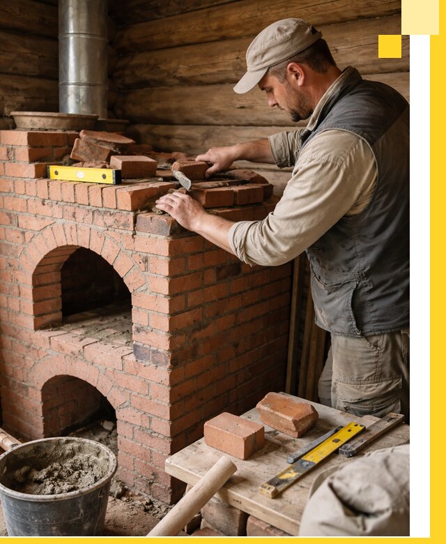 Изготовление и установка русских печей в Тольятти под ключ