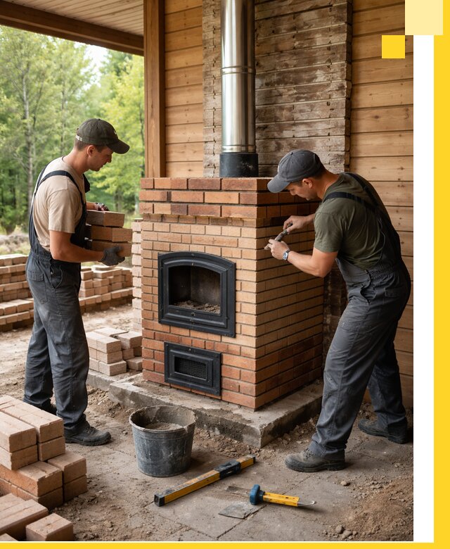 Производство и установка дачных печей под ключ в Тольятти