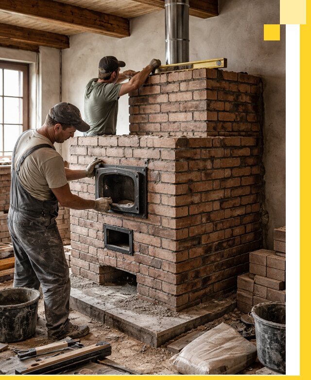 Печи для загородного дома под ключ в Тольятти — монтаж и сервис