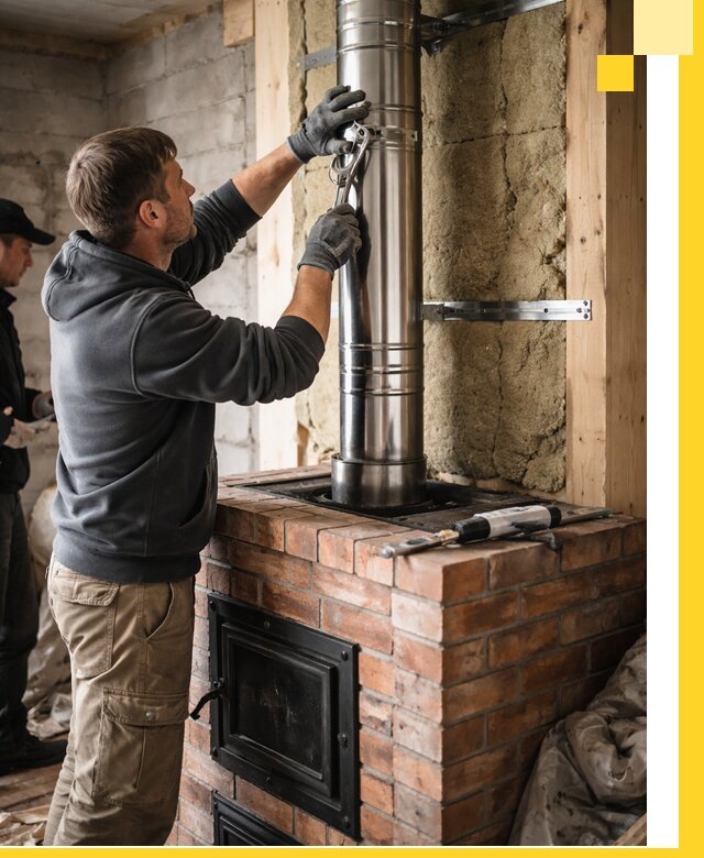 Изготовление и монтаж печей и дымоходов под ключ в Тольятти