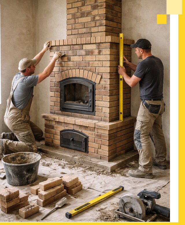 Продажа и установка печей и каминов для дома под ключ в Тольятти