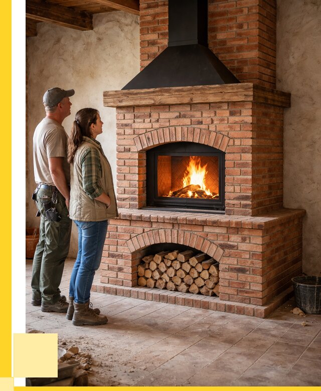 Печи камины из кирпича в Тольятти от 124104 р. | ЭриданТля