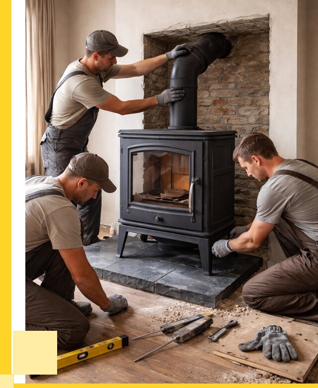 Монтаж печи камина в частном доме в Тольятти от 25855 р. | ЭриданТля