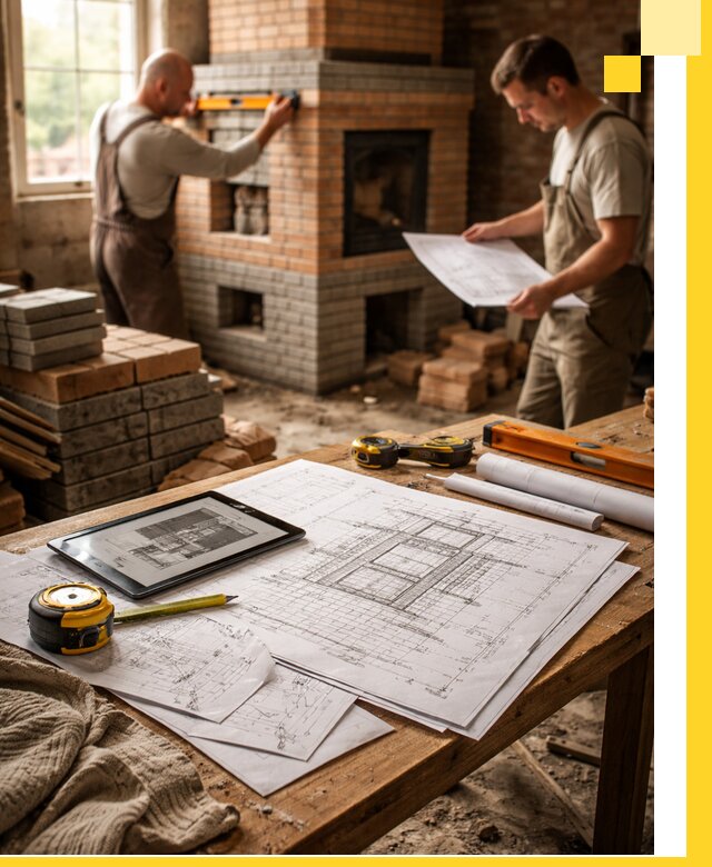 Проекты печей и каминов с индивидуальным дизайном в Тольятти