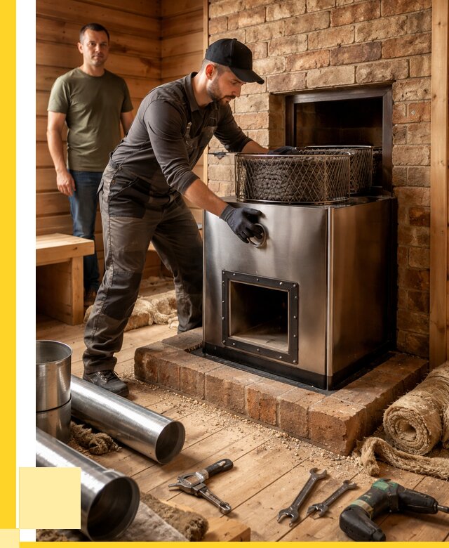 Монтаж банных печей под ключ в Тольятти от 18616 р., ЭриданТля