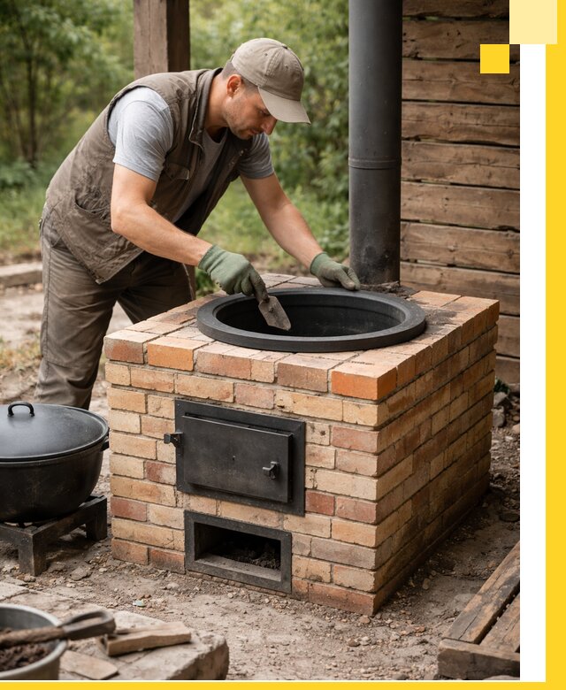 Изготовление и установка печей для казана в Тольятти под ключ