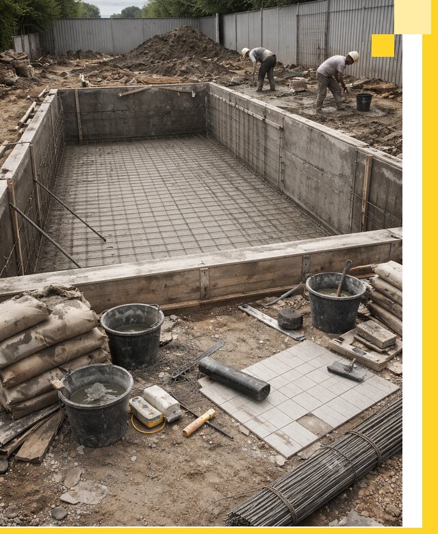 Строительство бассейнов под ключ в Тольятти, дизайн и монтаж