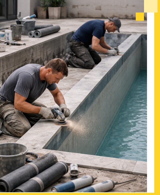 Профессиональный ремонт бассейнов под ключ в Тольятти