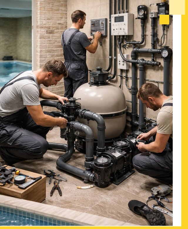 Комплексное оборудование для бассейнов под ключ в Тольятти