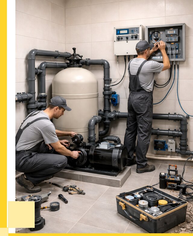 Монтаж оборудования для бассейнов в Тольятти от 41368 р. | ЭриданТля