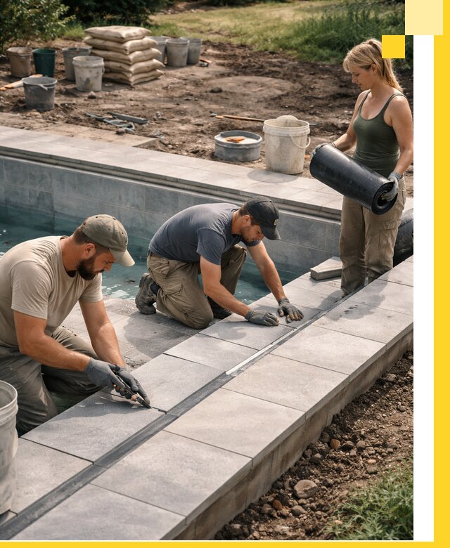 Строительство и монтаж уличных бассейнов под ключ в Тольятти