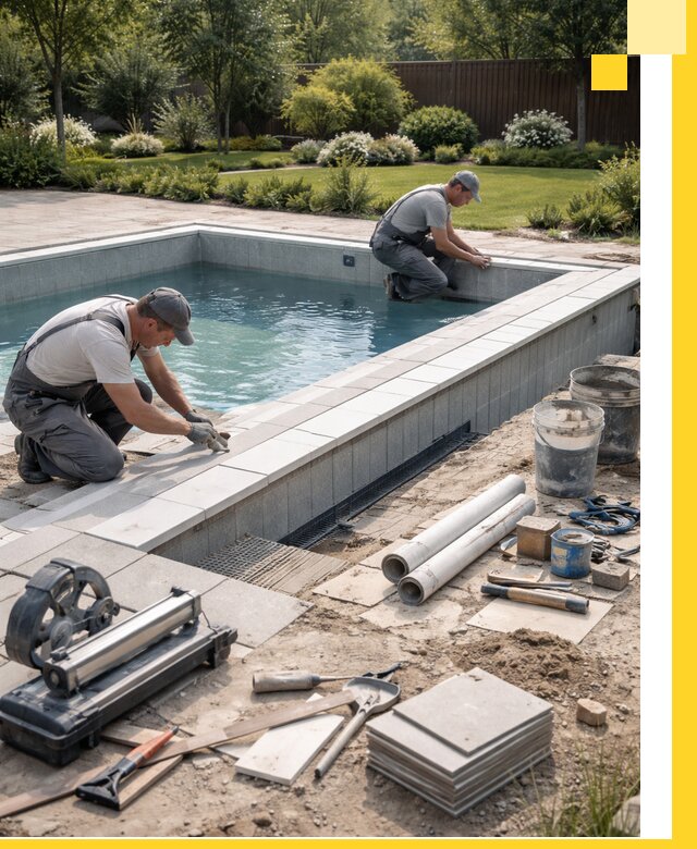 Строительство открытых бассейнов под ключ в Тольятти профессионально