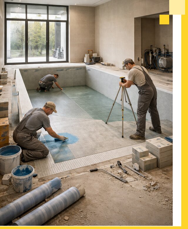 Проект и строительство закрытых бассейнов в Тольятти под ключ