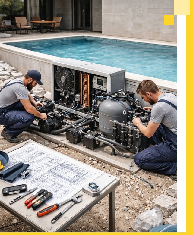 Проектирование и монтаж бассейнов с подогревом в Тольятти