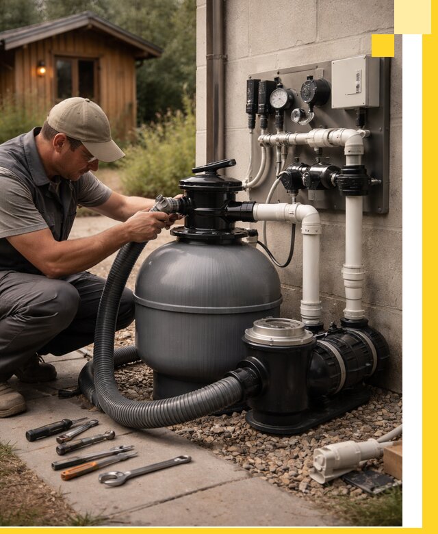 Продажа и монтаж фильтров и насосов для бассейнов в Тольятти