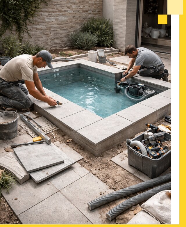 Мини бассейны под ключ в Тольятти, дизайн и установка