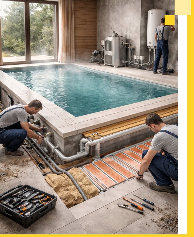 Проектирование и строительство тёплых бассейнов в Тольятти