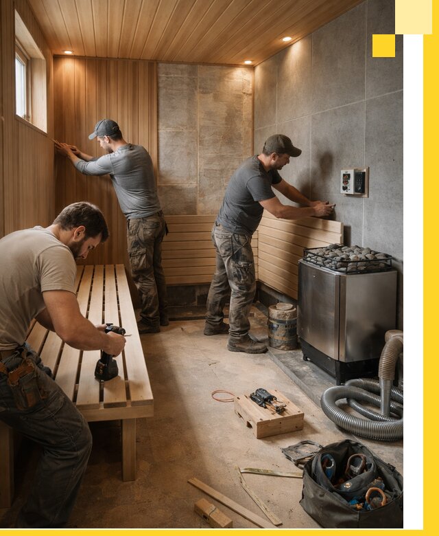 Сауны под ключ в Тольятти, проектирование, строительство, отделка