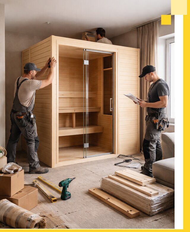 Установка и благоустройство саун в квартире в Тольятти