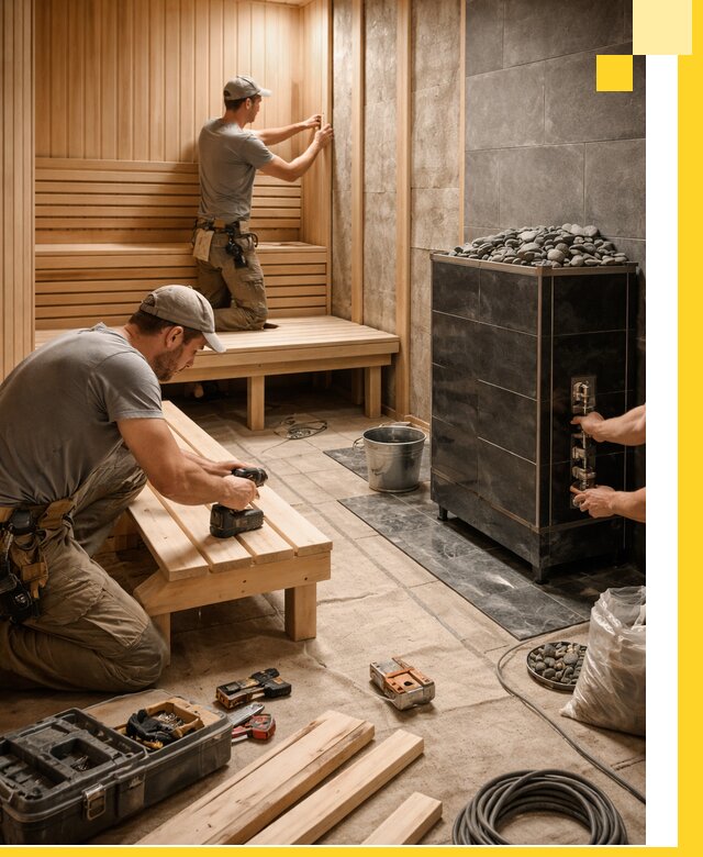 Дизайн и строительство интерьерных саун под ключ в Тольятти