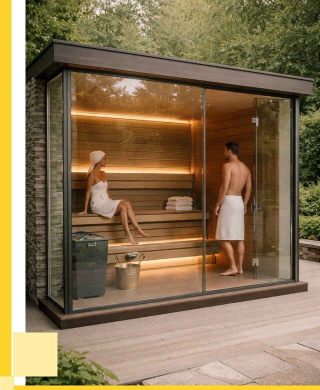 Сауна стеклянная и двери для сауны в Тольятти от 258550 р. | ЭриданТля
