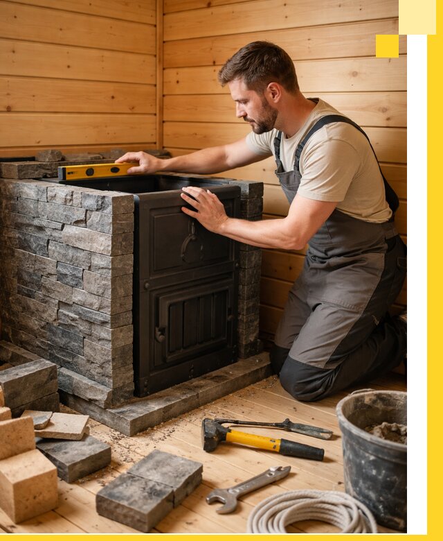 Производство и установка печей для саун под ключ в Тольятти