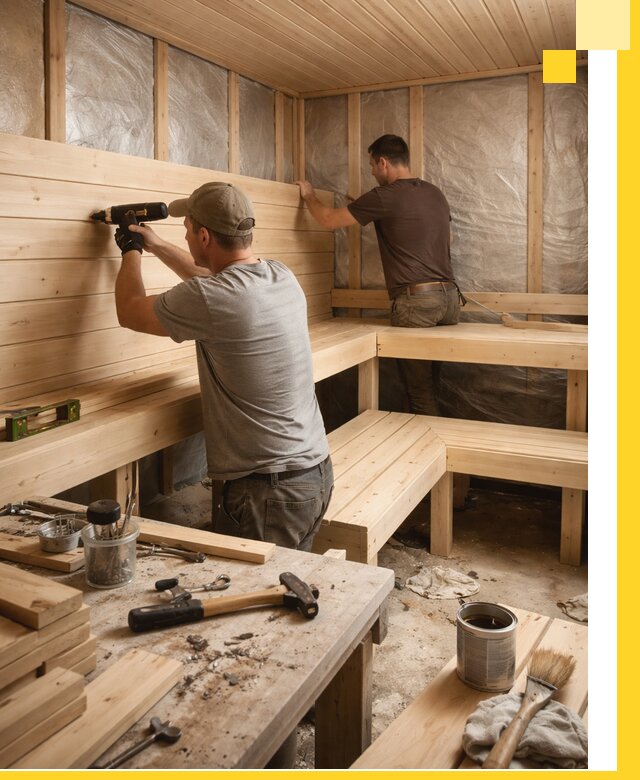 Профессиональная отделка бань и саун под ключ в Тольятти