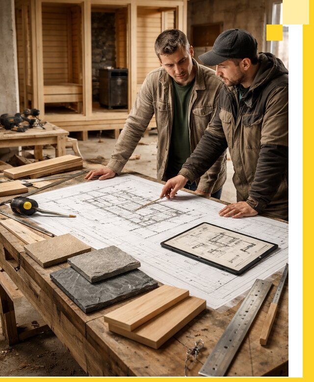 Проекты бань под ключ и планы строительства в Тольятти