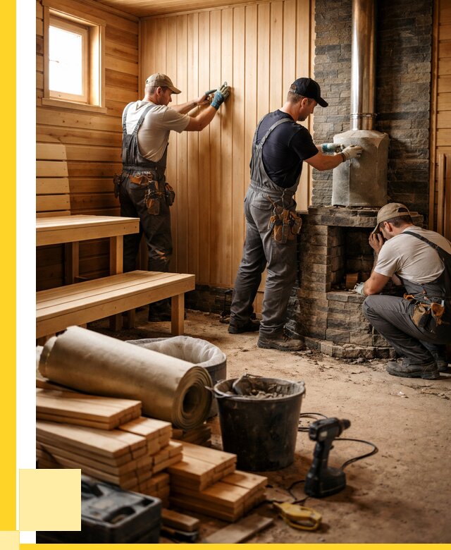 Ремонт бань под ключ в Тольятти от 46539 р. | ЭриданТля