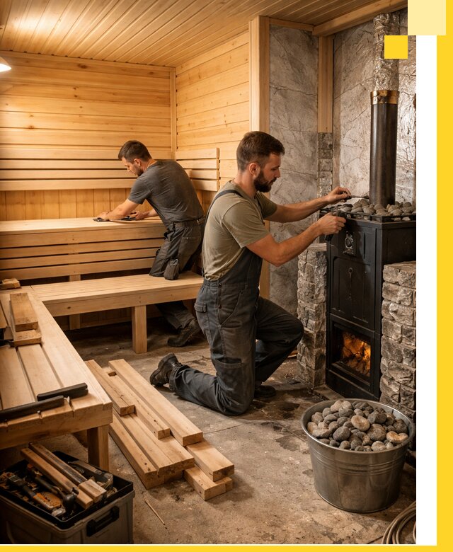 Дизайн и строительство интерьеров бань под ключ в Тольятти