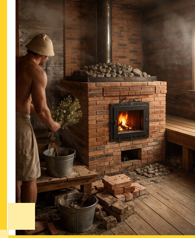 Кирпичные банные печи в Тольятти от 93078 р. | ЭриданТля