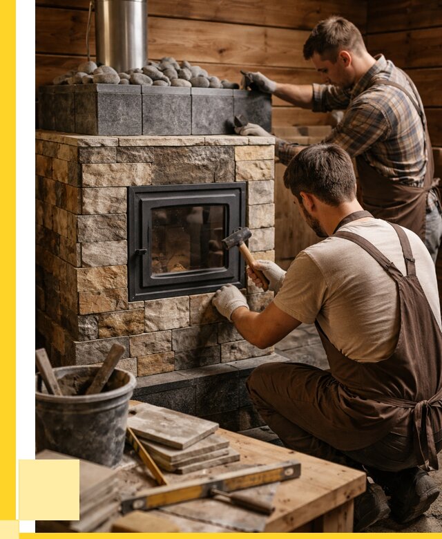 Облицовка банной печи в Тольятти от 15513 р. | ЭриданТля