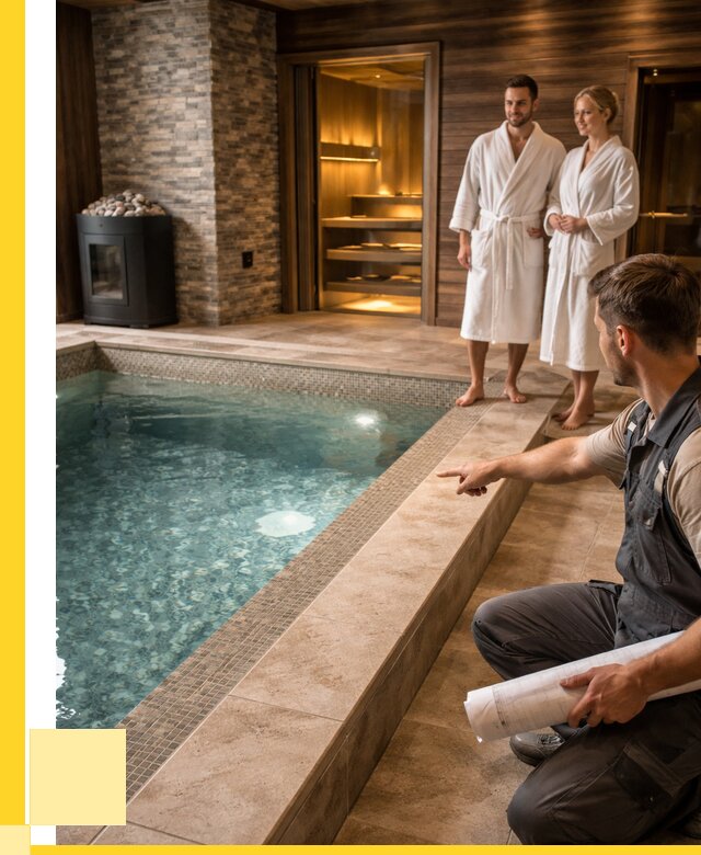 Проект бани с бассейном под ключ в Тольятти от 67223 р. | ЭриданТля