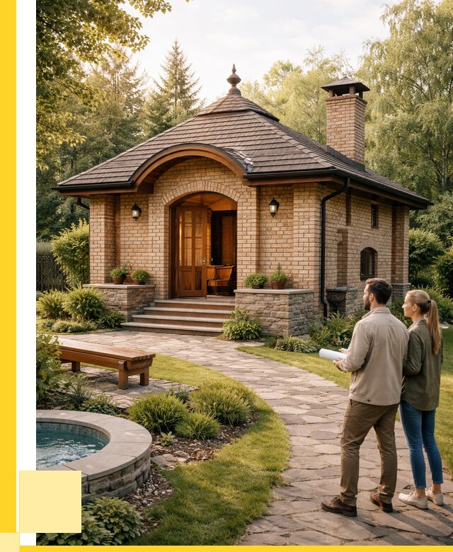 Проект кирпичной бани в Тольятти от 31026 р. | ЭриданТля