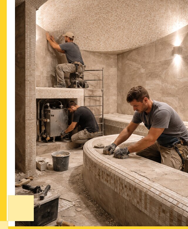 Монтаж хамамов под ключ в Тольятти от 258550 р. ЭриданТля