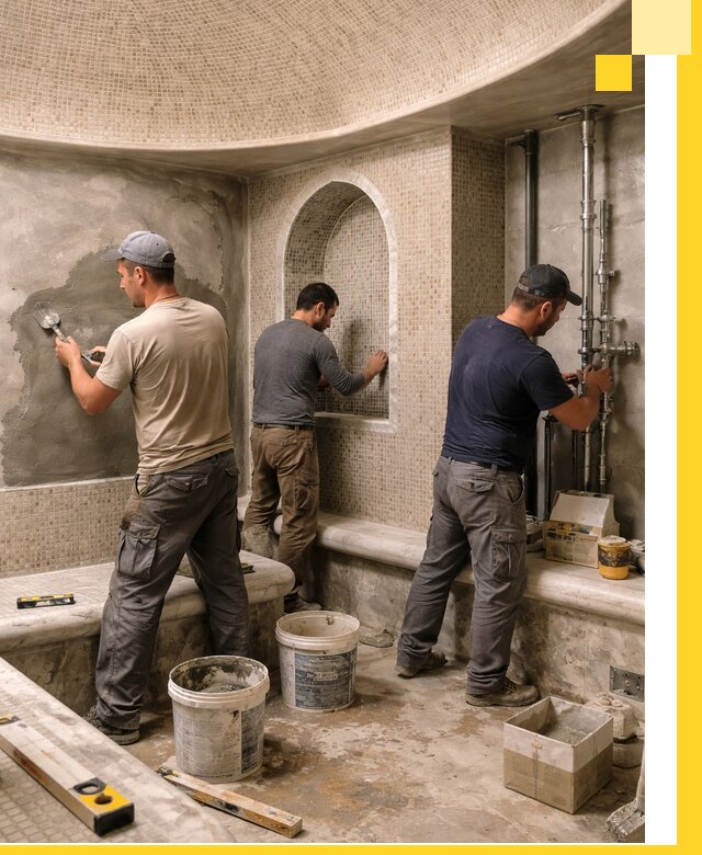 Профессиональный монтаж хамамов под ключ в Тольятти с гарантией