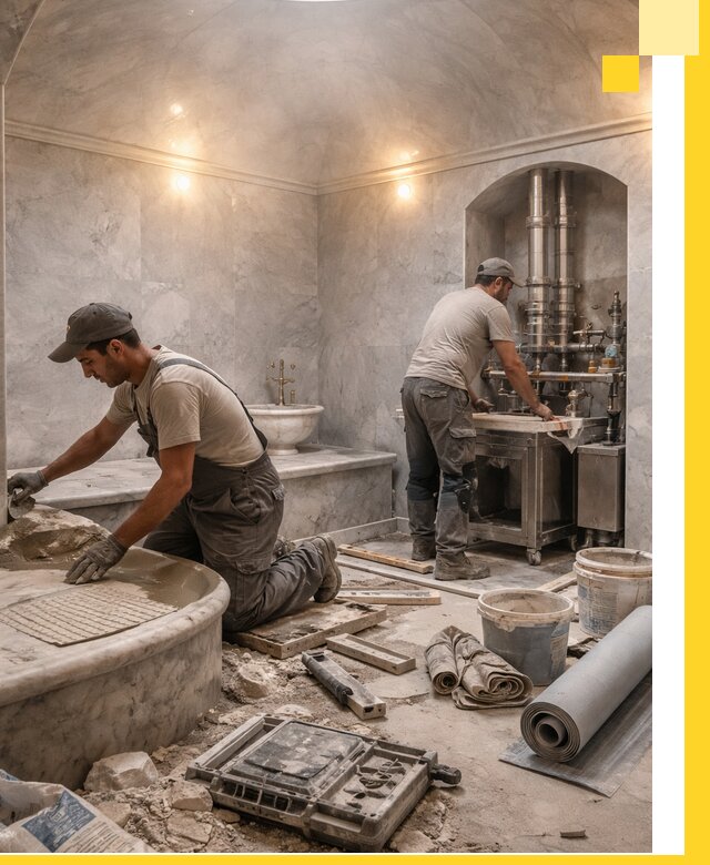 Строительство турецких бань хаммам под ключ в Тольятти