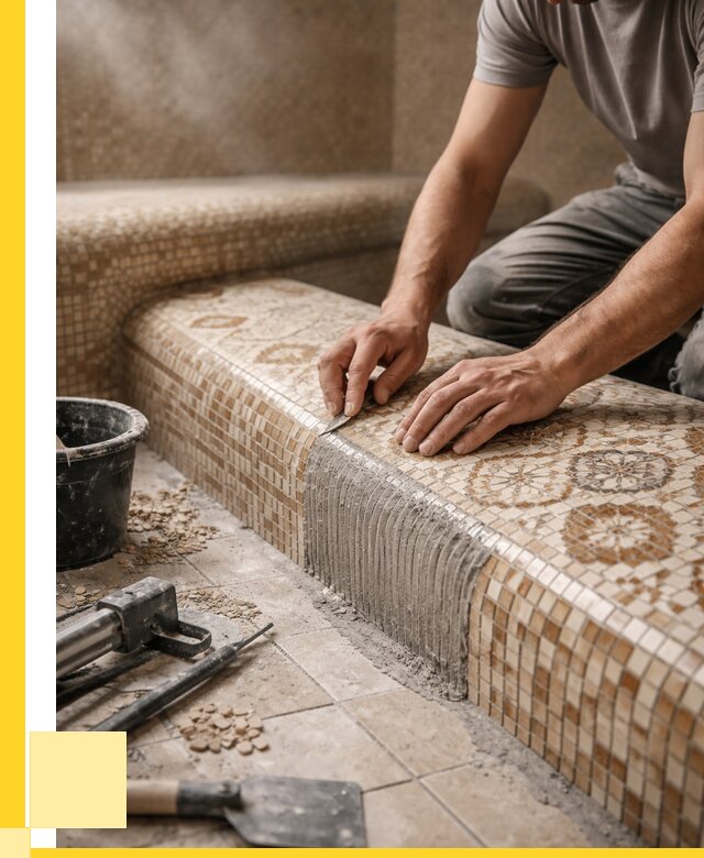 Плитка для хамама под ключ в Тольятти от 3620 р. | ЭриданТля